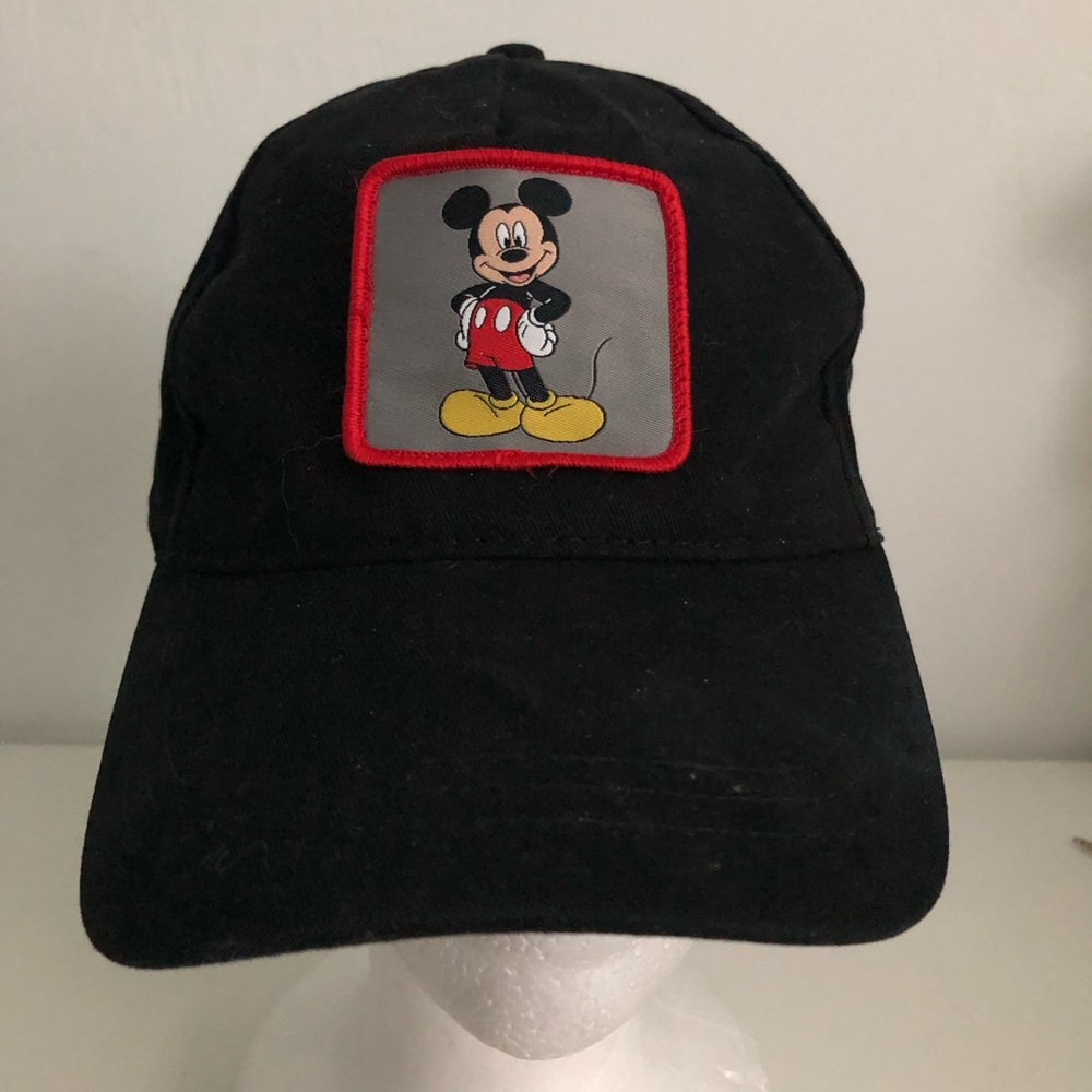 Disney Black Mickey Mouse Patch Ball Cap